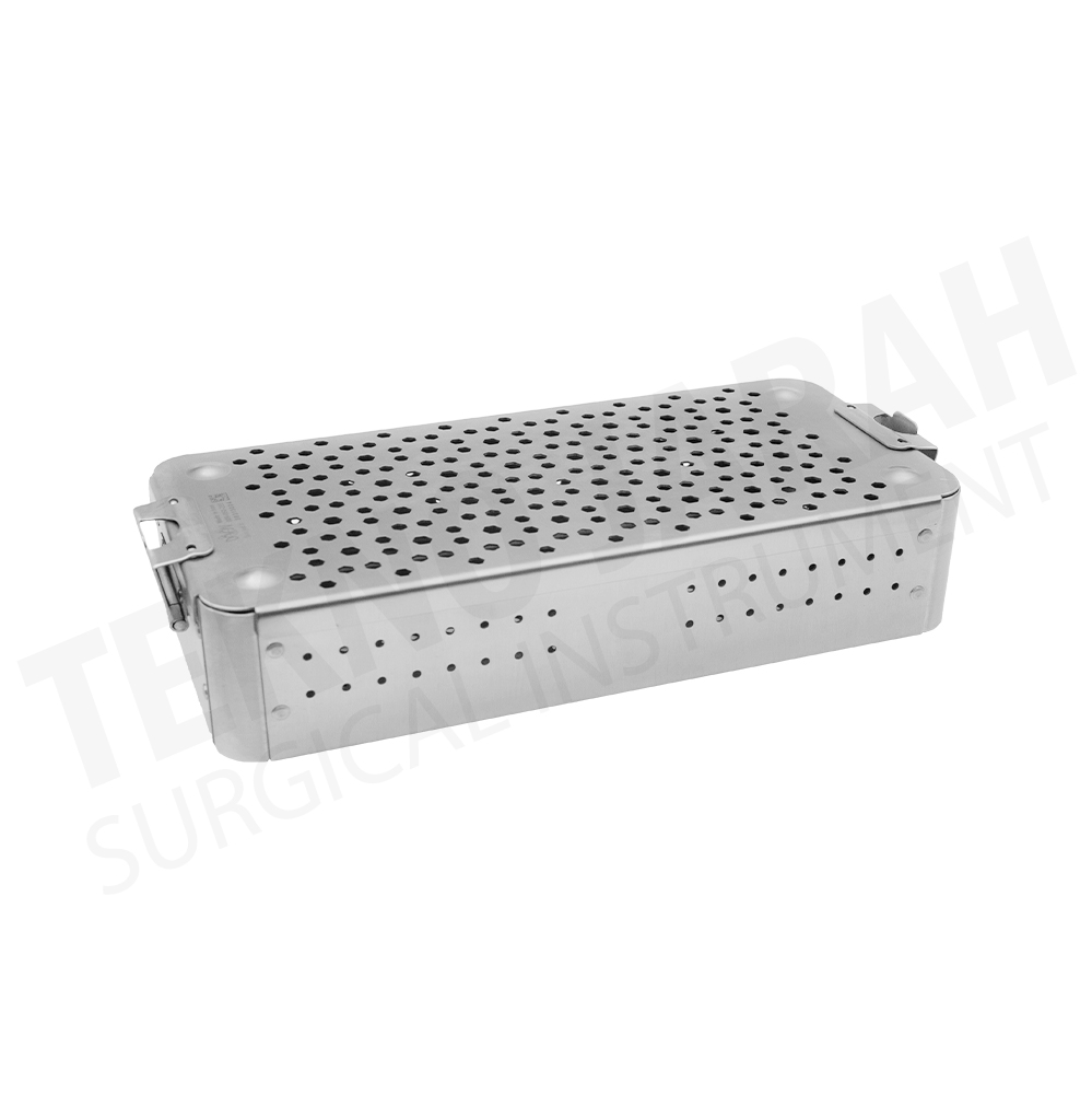 ss-steel-6 کانتینر جراحی استیل سایز 28.5*13.5*6 رنگ استیل
